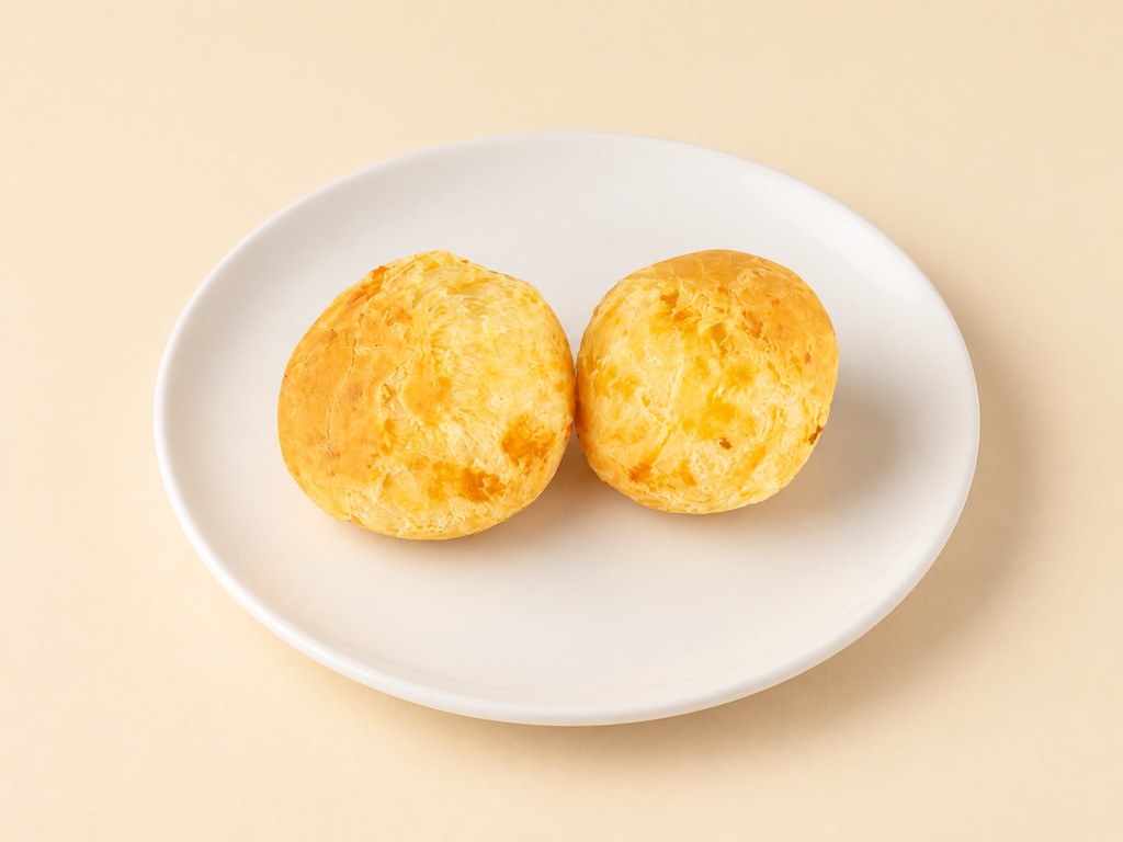 Pão de queijo — Brazilian cheese bread at Meritíssimo bakery, Fitchburg MA