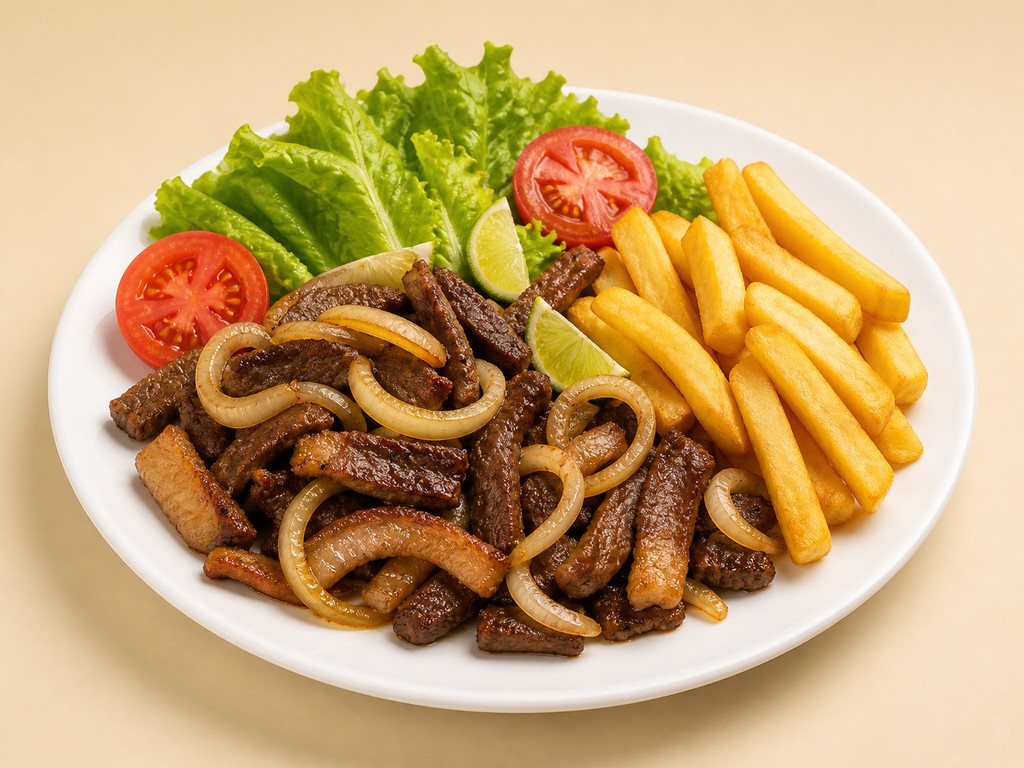 Porção de picanha com fritas — Brazilian plate lunch in Fitchburg MA
