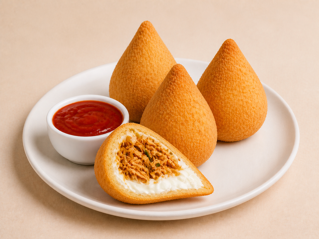 Chicken coxinha with Catupiry filling — Meritíssimo