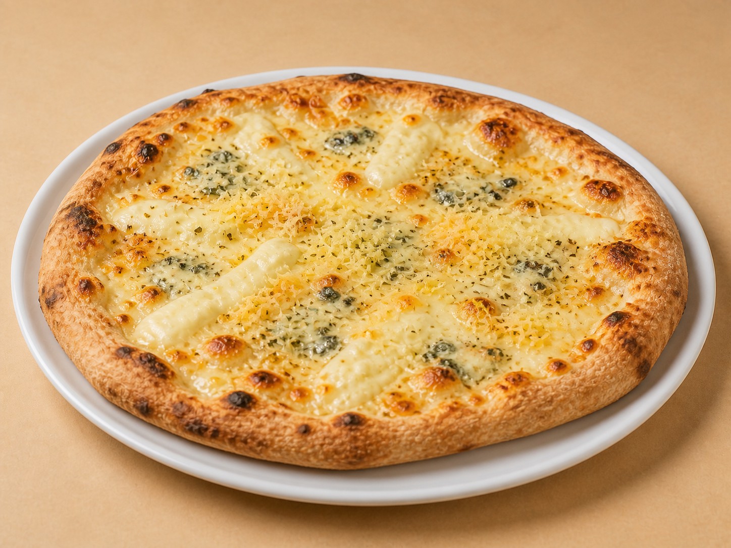 Four Cheese pizza — Meritíssimo Fitchburg MA